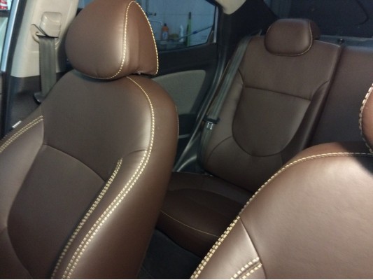 Каркасные авточехлы на Hyundai Solaris